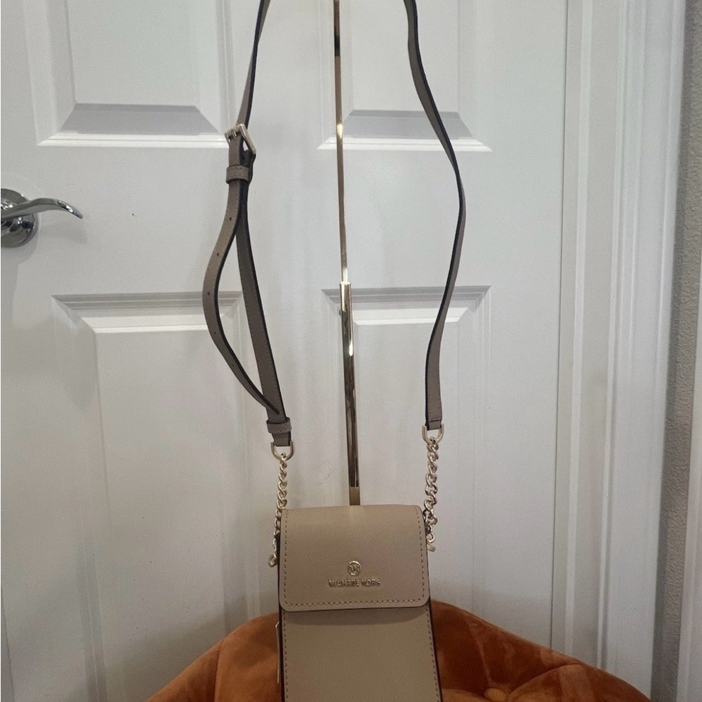 Michael Kors Taupe Crossbody Bag